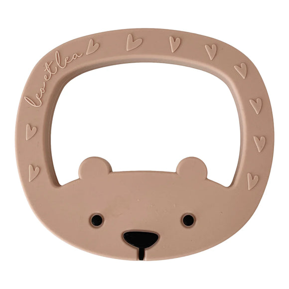 Leo et Lea anneau de dentition en silicone Ours rosewood 701