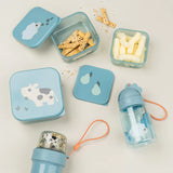 Done By Deer boîte à goûter lot de 3  Tiny farm  Bleu 1256872