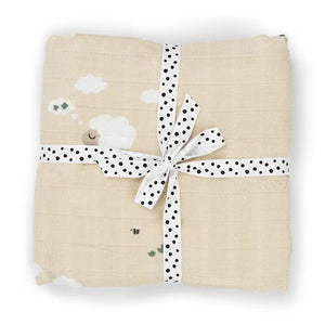 Done By Deer drap tétra 120x120cm Tiny Farm sable 3053189