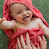 Timboo cape de bain xl 95x95cm raspberry TM-CAP05-550