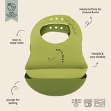 Trixie bavoir silicone Mr. Dino (lot de 2) 96-418
