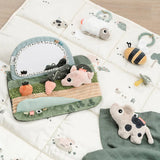 Done By Deer miroir d'éveil tummy time Tiny farm multicolore 4153887