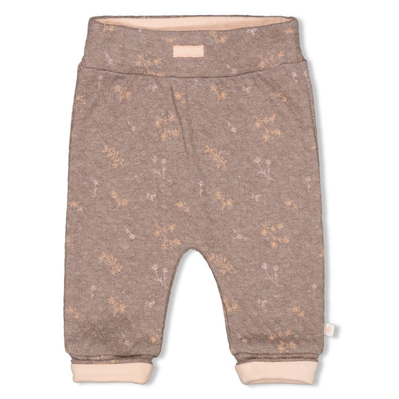 Feetje pantalon  Brown melange  moonlight flowers 52202030