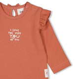 Feetje T-shirt manches longues Sending Love Brique 51602170