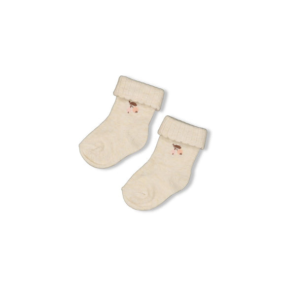 Feetje Chaussettes Offwhite Melange Little Rosebud 50400292