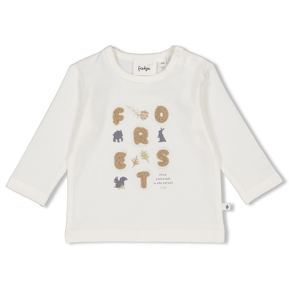 Feetje T-Shirt longues manches Offwhite Into The Forest 51602387