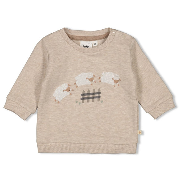 Feetje sweat taupe chiné Sleepy Sheepy 51602569