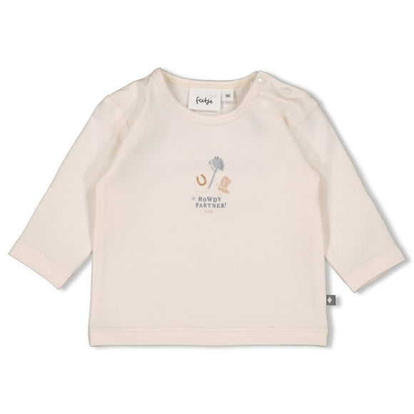 Feetje t-shirt longues manches Howdy off white 51602602