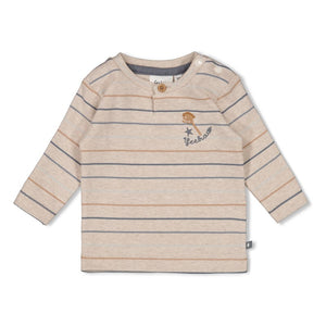 Feetje t-shirt longues manches Howdy taupe melange stripes 51602604