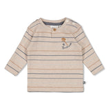 Feetje t-shirt longues manches Howdy taupe melange stripes 51602604