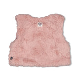 Feetje gilet fausse fourrure Swanlake rose 51200039