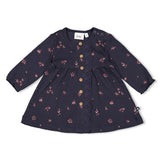 Feetje robe côtelée imprimé Swanlake marine 51400564