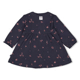 Feetje robe côtelée imprimé Swanlake marine 51400564
