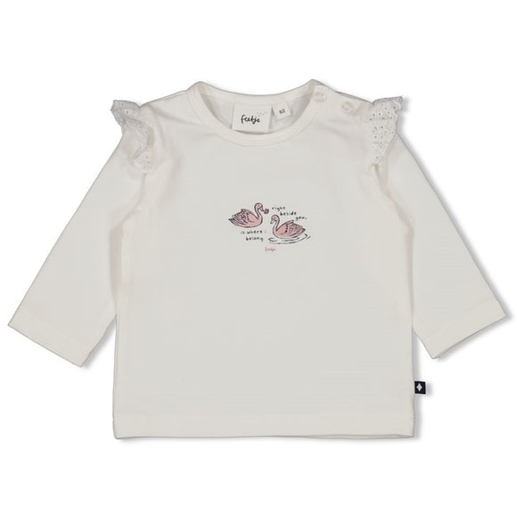 Feetje t-shirt manches longues Swanlake offwhite 51602621