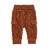 Feetje pantalon en velours côtelé brun Wild World 52202424