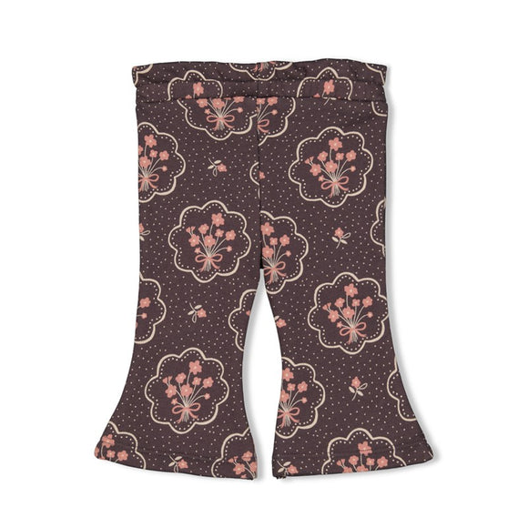 Feetje pantalon évasé anthracite Woodland Bloom 52202407