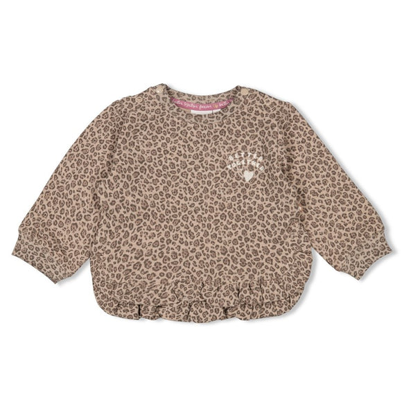 Feetje sweat imprimé all over Better Together taupe mélange 51602667