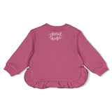 Feetje sweat à volants relaxed fit Afternoon Tea berry 51602826