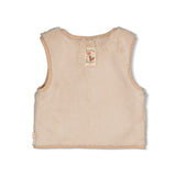 Feetje gilet réversible en fausse fourrure sand 51200048