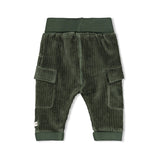 Feetje pantalon en velours côtelé Wiggle and Waddle vert 52202598