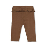 Feetje legging côtelé ajouré Lucky Bloombird brun 52202628
