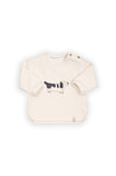 Bamboom sweat Teckel blanc chaud coton bio