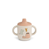 Liewood tasse d'apprentissage en silicone Neil cats & dogs/sandy LW13060