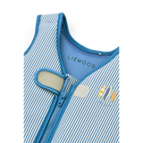 Liewood gilet de natation Dove rayé riverside/crème de la crème LW20739/2398