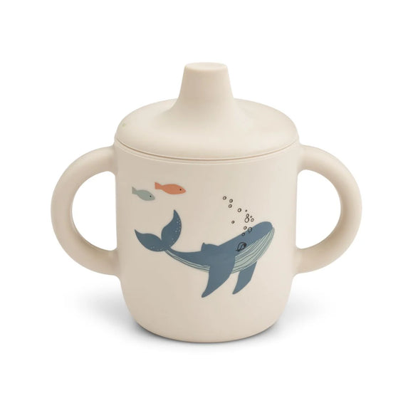 Liewood tasse d'apprentissage en silicone Neil Sea creature/sandy LW13060