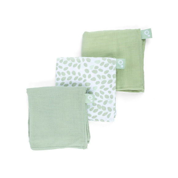 Doomoo draps tétra 70x70cm Lovely mini leaves green (lot de 3) 34 001 002