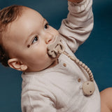 Suavinex attache sucette en silicone essence beige 309121