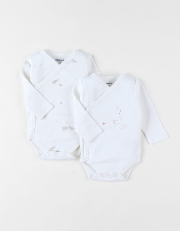 Noukie's body croisé en jersey Bio (lot de 2) T2450181