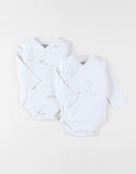 Noukie's Bali, Moka & Snow body croisé  jersey bio (lot de 2) T2450181