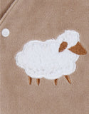 Noukie's pyjama bébé en velours marron avec broderie mouton Z2590132