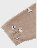 Noukie's pyjama bébé en velours marron avec broderie mouton Z2590132