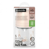 Suavinex biberon Sxpro en verre 120ml Wonderland lapin rose 309419