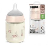 Suavinex biberon Sxpro en verre 120ml Wonderland lapin rose 309419