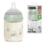 Suavinex biberon Sxpro en verre 120ml wonderland lapin vert 309418