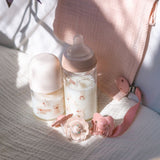 Suavinex biberon Sxpro en verre 240ml Wonderland lapin rose 309422