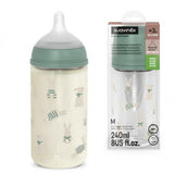 Suavinex biberon Sxpro en verre 240ml Wonderland lapin vert 309421