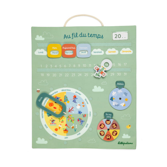 Lilliputiens calendrier enfant en tissu 