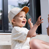Chamaye casquette rayé crème Petit amour CAS-PETIT-AMOUR-RAY-CREME