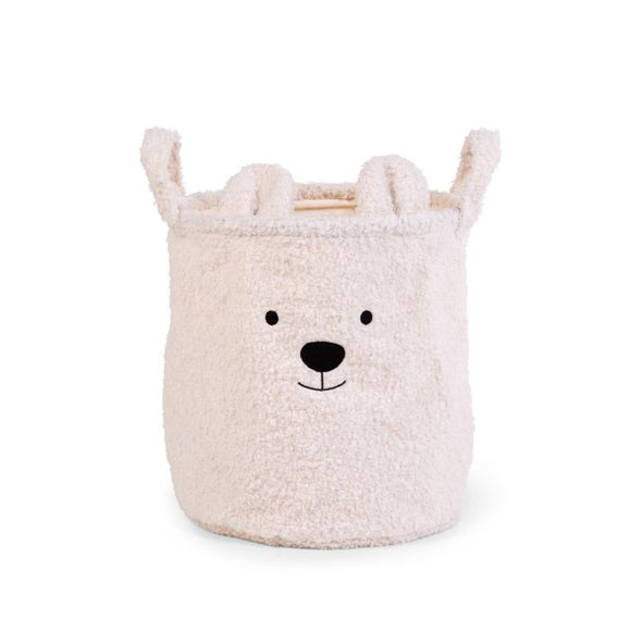 Childhome panier teddy 30x30x30 écru