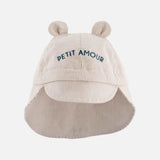 Chamaye chapeau rayé cream SUNHAT-AMOUR-RAY-CREAM-ORGANIC