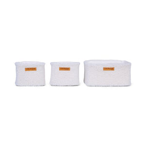 Childhome paniers de rangement suspendus 21x14x10cm + 14x10x10cm (lot de 3) CHHBCHTTOW
