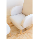 Childhome fauteuil à bascule lin beige CHRCLBE