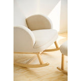 Childhome fauteuil à bascule lin beige CHRCLBE
