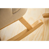 Childhome fauteuil à bascule lin beige CHRCLBE