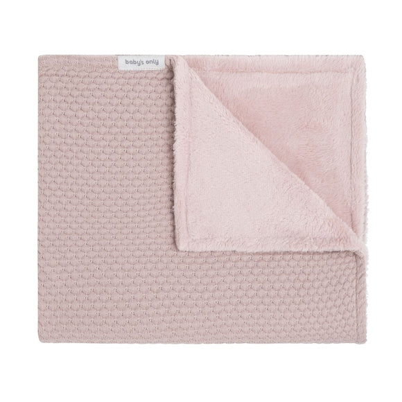 Baby's only couverture berceau teddy old pink lin BO-031.013.007.48