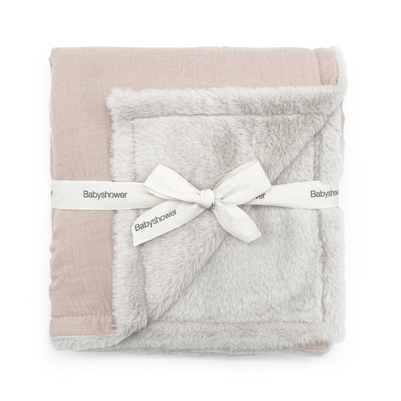Babyshower couverture polaire large nude powder FBXLNUD